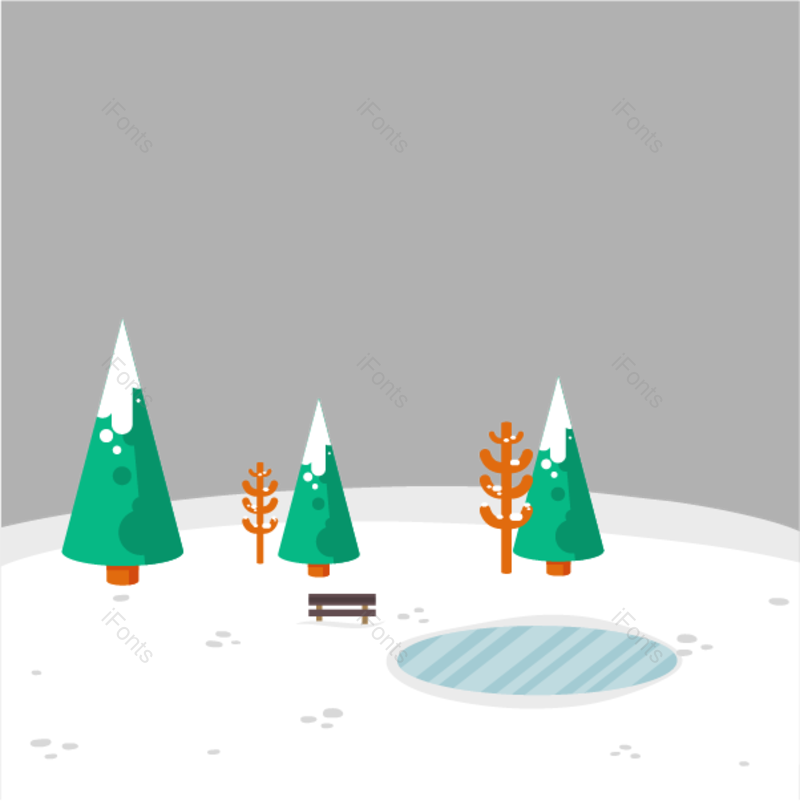 雪景图片,雪地元素,冬天PNG,免抠素材