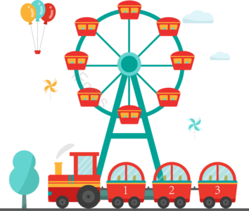 游乐园 游乐设施 过山车 马戏团 摩天轮 马戏表演 旋转木马 创意