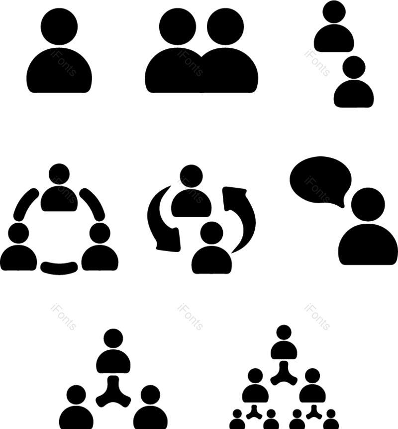 图标图片,人物元素,简约PNG,工作免抠素材