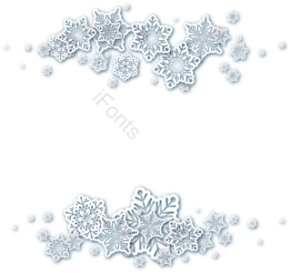 苍白 剪纸 雪花 边框 立体 白色 蓝色 冬季
