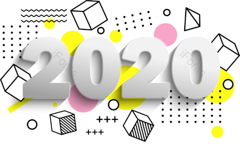 孟菲斯 几何 2020 字体 商务 质感 金属 银色