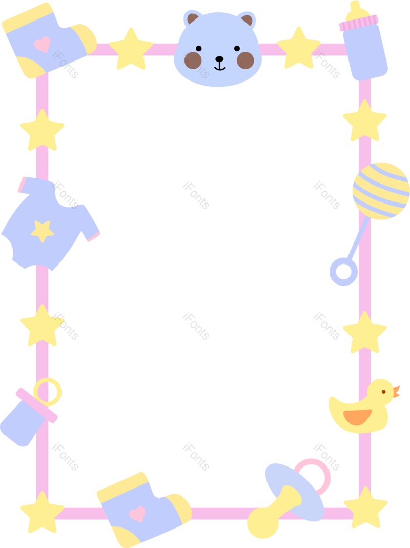 边框图片,装饰元素,卡通PNG,宝宝免抠素材
