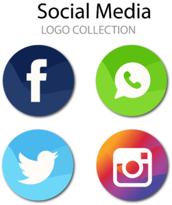 脸谱网 谷歌 偶像 Instagram 推特 WhatsApp YouTube 剪纸