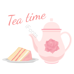 下午茶茶水 玫瑰 甜点甜品 向量 粉色 英国 茶 茶壶茶碗