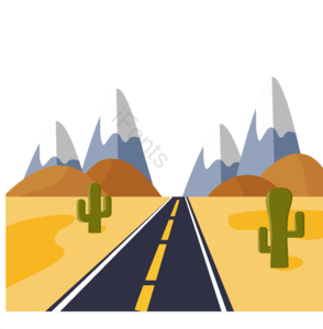旅游公路 公路 旅游 自然 手绘 山 公路元素 有创意的