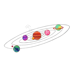 空间 宇宙 宇航员 火箭 白色 紫色 红色 金