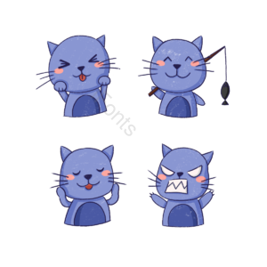 PSD 向量 猫 猫矢量 动物 动物矢量 洼地 情绪