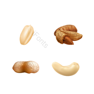 PSD PNG 向量 坚果 餐饮 小吃 花生 杏仁