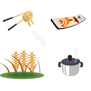 psd 熬夜煲剧吃薯片的女女png 食物食品 烹饪工具 烹饪工具 稻谷 料理寿司 白饭