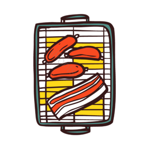 动画片  卡通矢量  餐饮  食物矢量  绘  画的矢量  美味的  肉