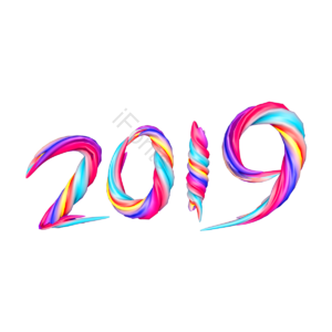 2019年 高兴愉快 五颜六色颜色 2019年 剪贴画 快乐的剪贴画