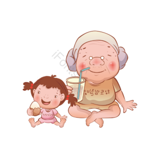 动画片 可爱 洗澡 桑拿 三个温暖 奶奶 grandaughter 字符