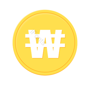 韩国 金币 钱 金融 金融 硬币 黄色 银行