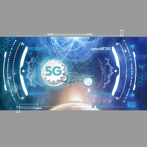 现代 广告 5G 网络 全球 元件 灰色 蓝色