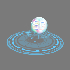 5G 空间 错觉 网络 元件 蓝色 3D 技术