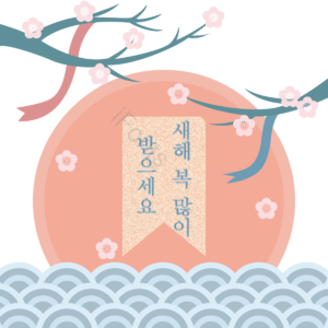 动画片 手绘 韩国 图案 新年 粉 橙子 波