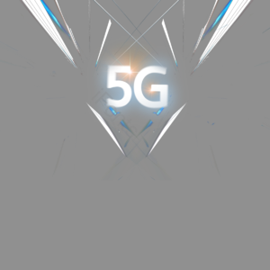 白色 创作的 立体声 5G 全球 网络 分子 白色