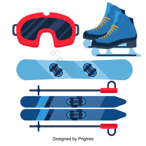动画片 凉 滑雪 冬季 冷 刺激性 眼镜 溜冰鞋