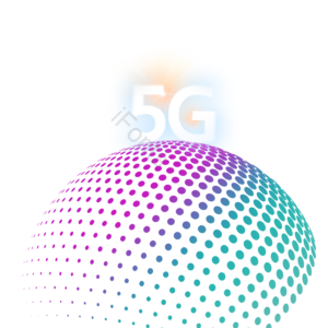 紫色 蓝色 创作的 技术性 颜色 波点 立体声 5G