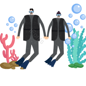 珊瑚 气泡 海草 潜水员 潜水眼镜 海洋 海洋植物 棕红色