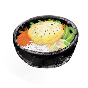 动画片 手绘 朝鲜 米粉 图片 鸡蛋 白饭 胡萝卜
