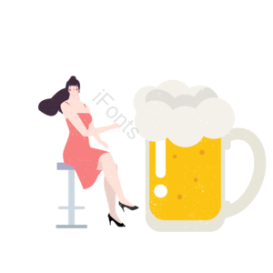 啤酒 清爽 表 椅子 粉 绿色 美丽 独立