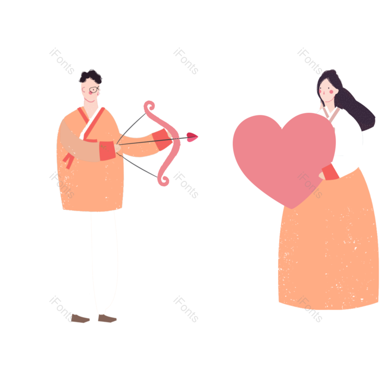 手绘插图图片,女人元素,白色PNG,免抠素材
