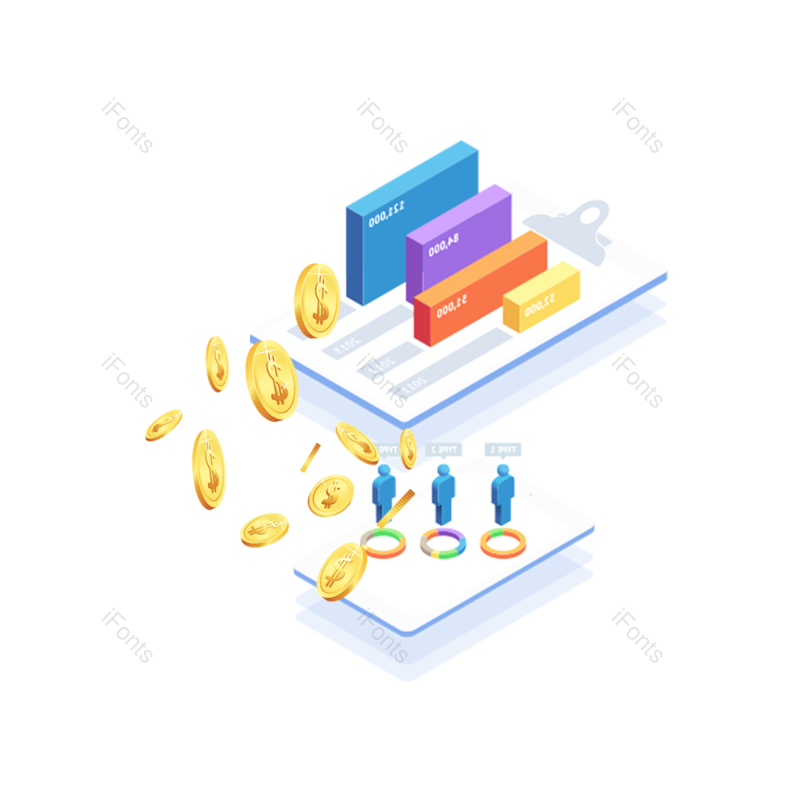 金融图片,金币元素,财务报表PNG,金融符号免抠素材
