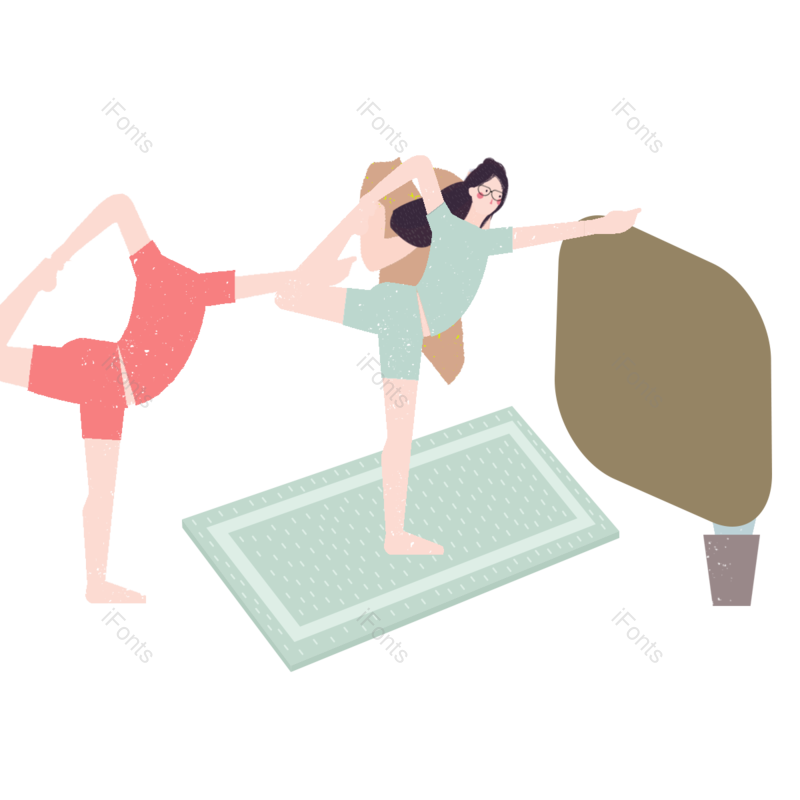 运动图片,绿色元素,可爱PNG,免抠素材
