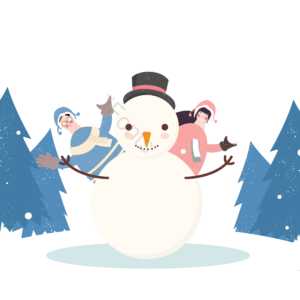 冬天的生活 人 女人 雪景 雪花 棉袄 浅色 白色