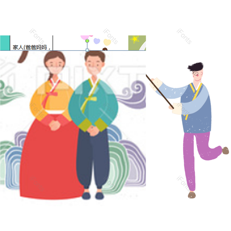 手绘插图图片,传统元素,女人PNG,简约风格免抠素材