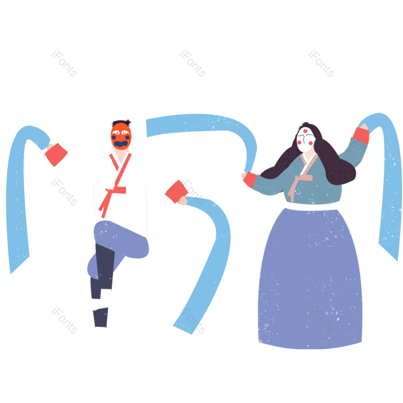 手绘插图图片,传统元素,女人PNG,简约风格免抠素材