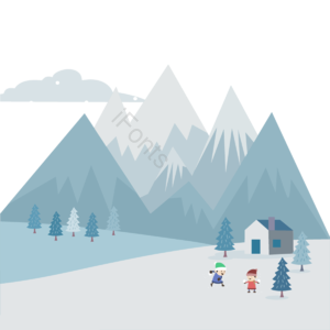 雪球 玩 冬季 冬季 雪 雪景 装饰图案 屋
