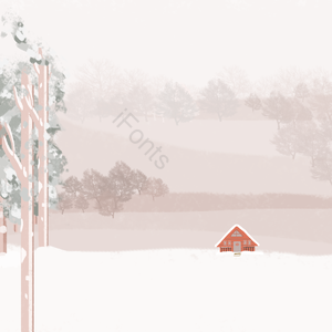 白色 黑暗系统 极简主义 清洁 冬季 森林 雪景 木屋