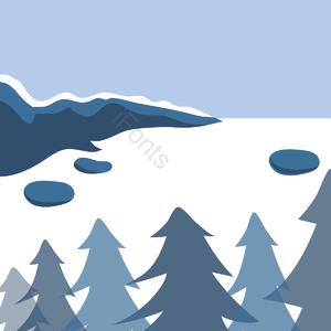 冬季 雪景 冬天的景色 雪面 冰面 山 雪山 松树