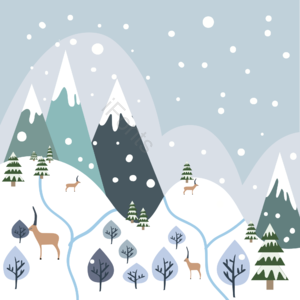 n 冬天 可爱 下雪 冬季 清脆 背景 鹿鹿