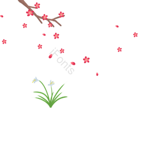 新年 韩国新年 传统元素 李子 节 向量 插图 天