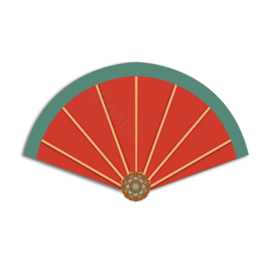 插图 传统商品 韩国传统 风扇 韩国传统粉丝 传统 复古复古 红色