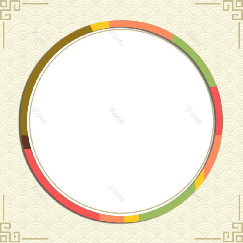 边框图片,传统元素,韩国传统PNG,韩国风格免抠素材