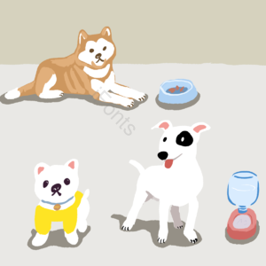 宠物 避难所 派对 RIZ-ZOAWD 小狗 西伯利亚雪橇犬 白色 黄色