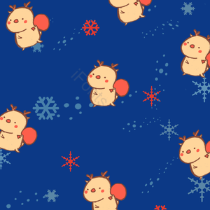 可爱的 可爱的鹿 器具 花鹿 雪花儿 背景 鹿鹿 卡通