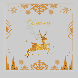 the snow christmas tree sika deer gold christmas