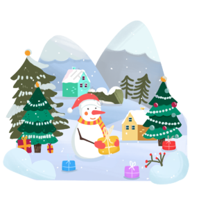 树 雪 眼睛 雪人 礼品 张静 动画片 圣诞