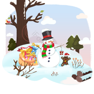 树 眼睛眼珠 雪花雪人 出新 赠予 张静 圣诞礼物 树剪贴画