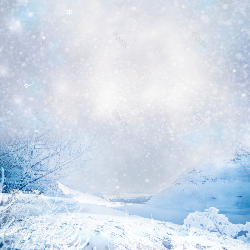 浪漫图片,雪景元素,眼睛PNG,冬天免抠素材