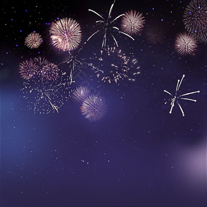 浪漫的 祝贺你 拥有美好的生活 经济的 黑暗的夜晚 烟花剪贴画 底图