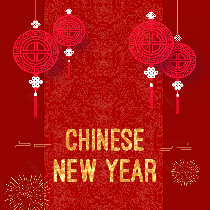 中国图片,中国新年元素,灯笼PNG,爆竹免抠素材