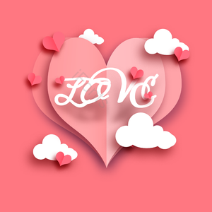 爱心 玫瑰 气球 云朵 love sale 爱 促销