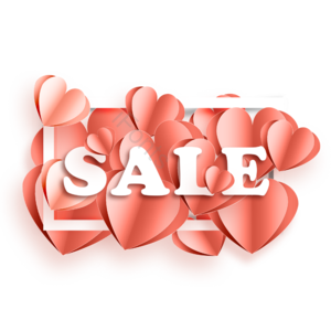 love sale 爱心 爱 玫瑰 促销 打折 气球