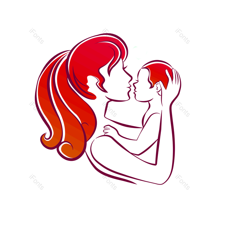 母亲节图片,女人元素,简单PNG,宝宝免抠素材